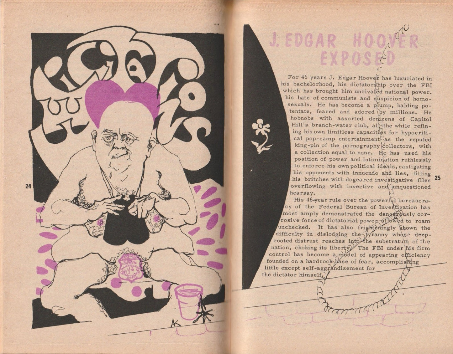 Underground Digest Vol. 1, No. 2 -- Notes of a Dirty Old Man Column by Charles Bukowski (1967)