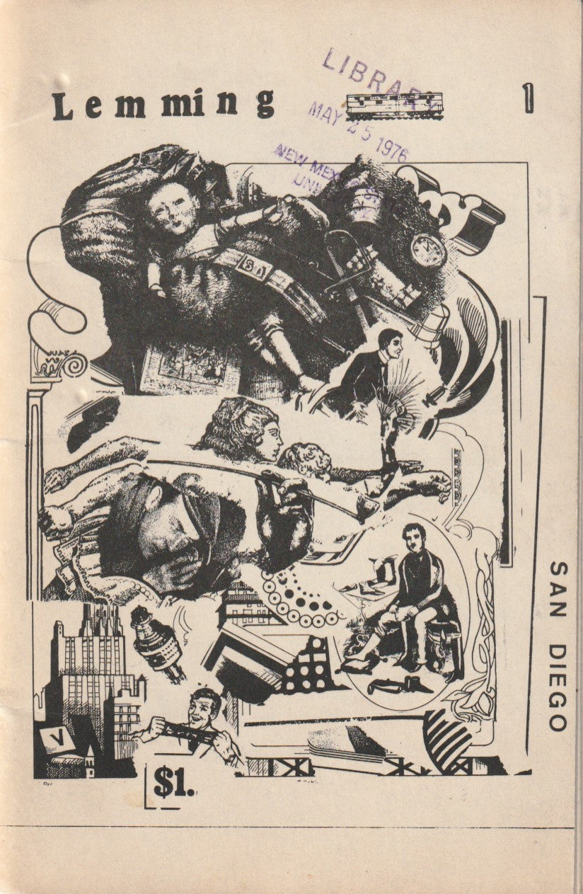 Lemming 1-- Two First Appearance Poems by Charles Bukowski Poem (1971)