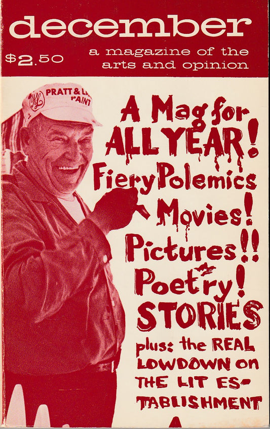 December, Vol. 13, No. 1 -- One Uncollected Poem by Charles Bukowski (1971)