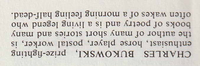 December, Vol. 13, No. 1 -- One Uncollected Poem by Charles Bukowski (1971)