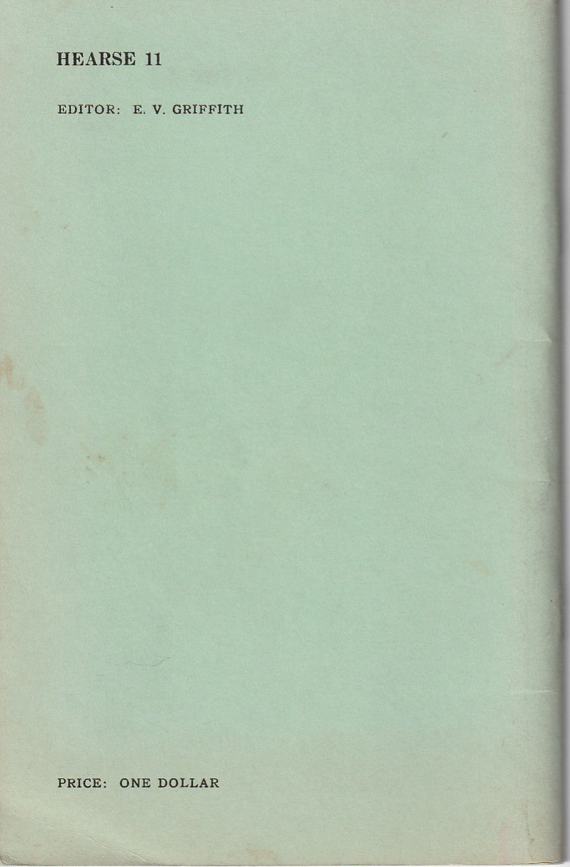 Hearse 11 -- Three First Appearance Poems by Charles Bukowski (1969)