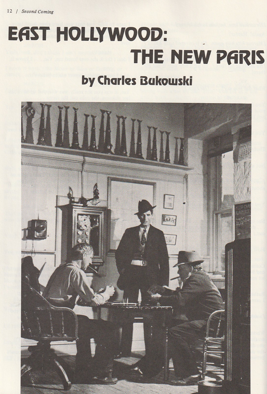 Second Coming Vol. 10, No. 1 -- First Appearance Short Story “East Hollywood: The New Paris” (1981)