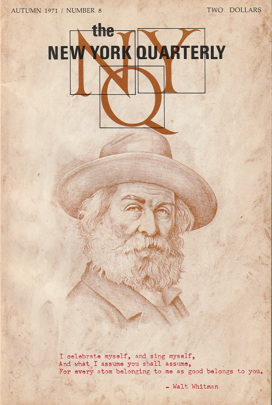 New York Quarterly No. 8 -- One Uncollected, One First Appearance Poem by Charles Bukowski Poems (1971)