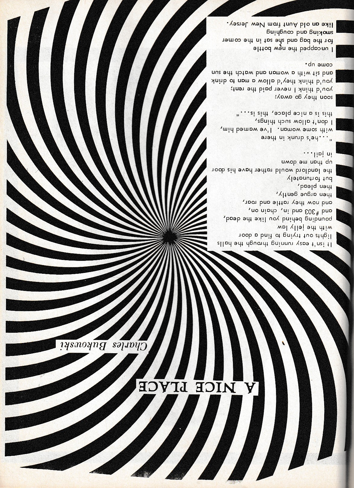 Notes From Underground No. 2 -- One Uncollected. One First Appearance Poem by Charles Bukowski (1966)