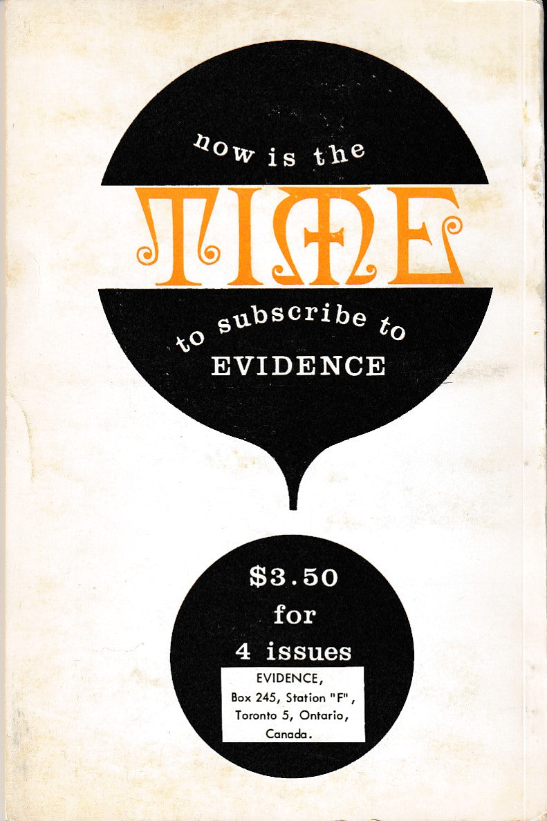 Evidence No. 9 -- Two First Appearance Charles Bukowski Poems (1965)