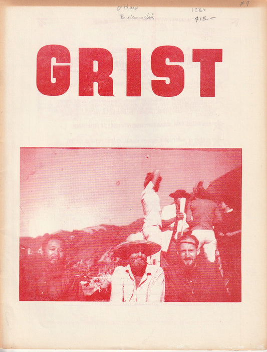Grist No. 9 -- Two First Appearance Poems by Charles Bukowski Poem (1966)