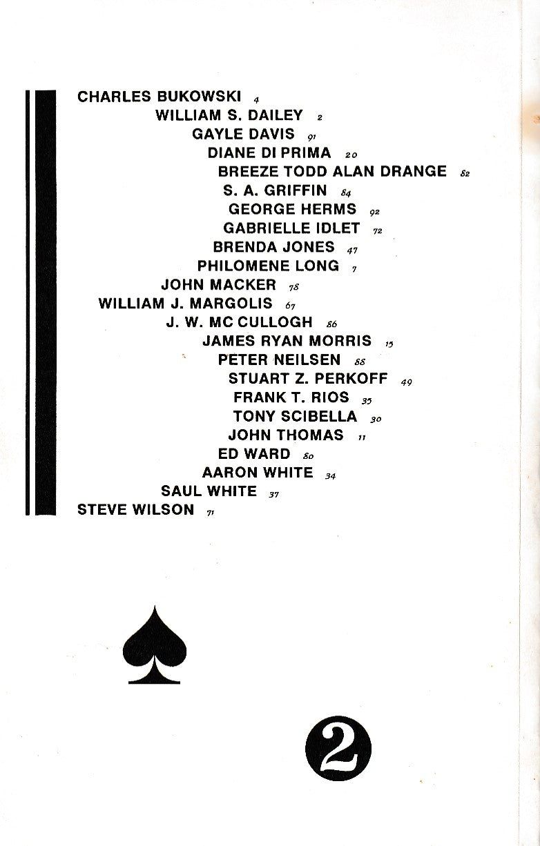 Black Ace No. 2 -- Advanced preview of Pulp by Charles Bukowski Poems (1992)
