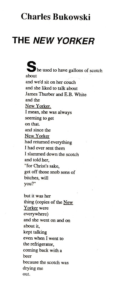 Rhododendron Winter 1990 -- Three Uncollected Charles Bukowski Poems (1990)