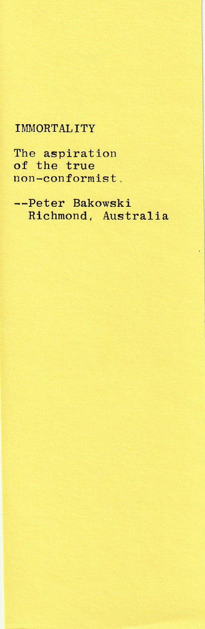 Wormwood Review 145 – 146 #539/600 -- Final Issue: Special Marvin Malone Issue of Wormwood Review with Charles Bukowski Drawings and Short Poem, Malone, Malone.