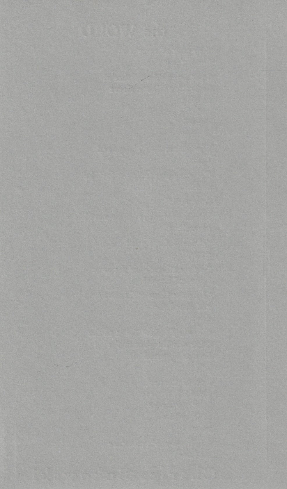 The Word -- Broadside by Charles Bukowski (1998)