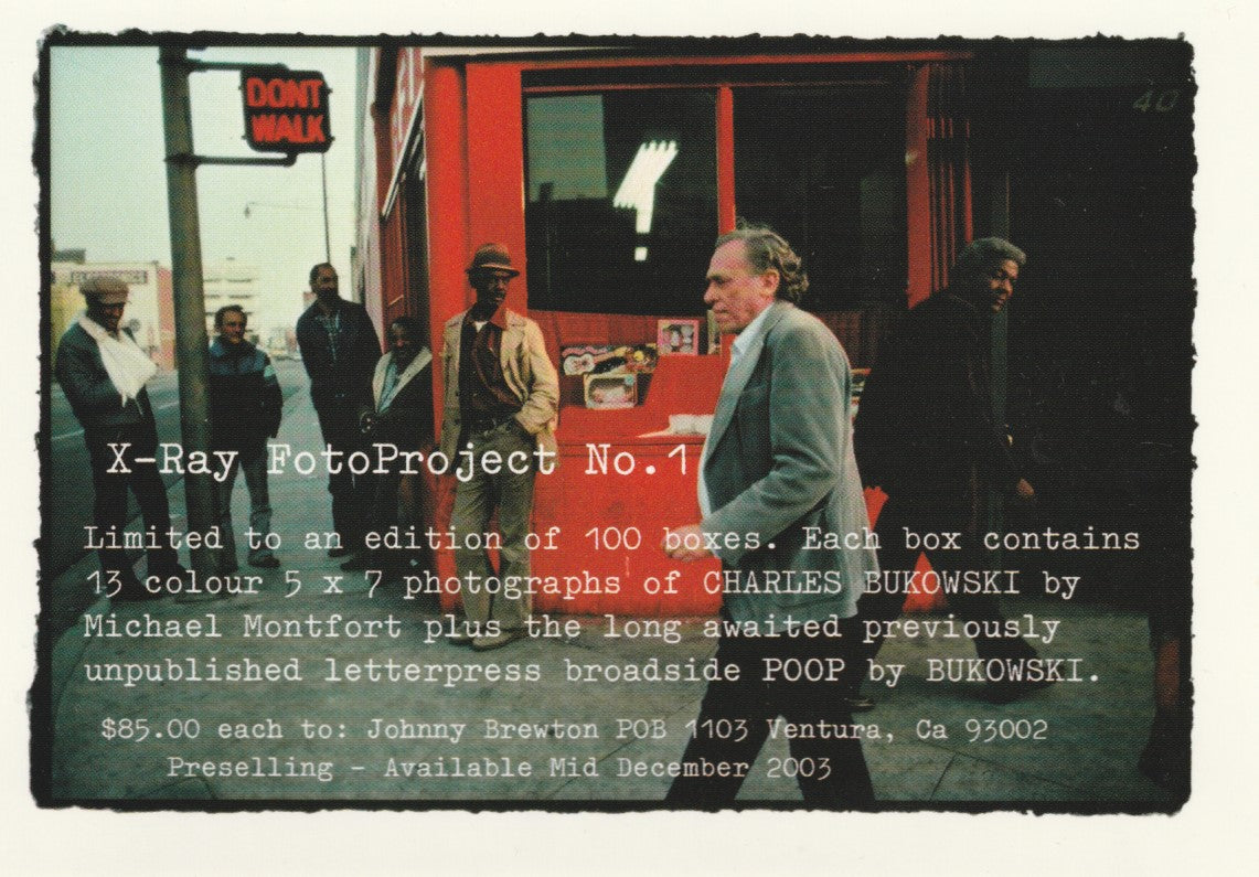 Limited Edition #40/100: POOP -- Photographs of Charles Bukowski by Michael Montfort