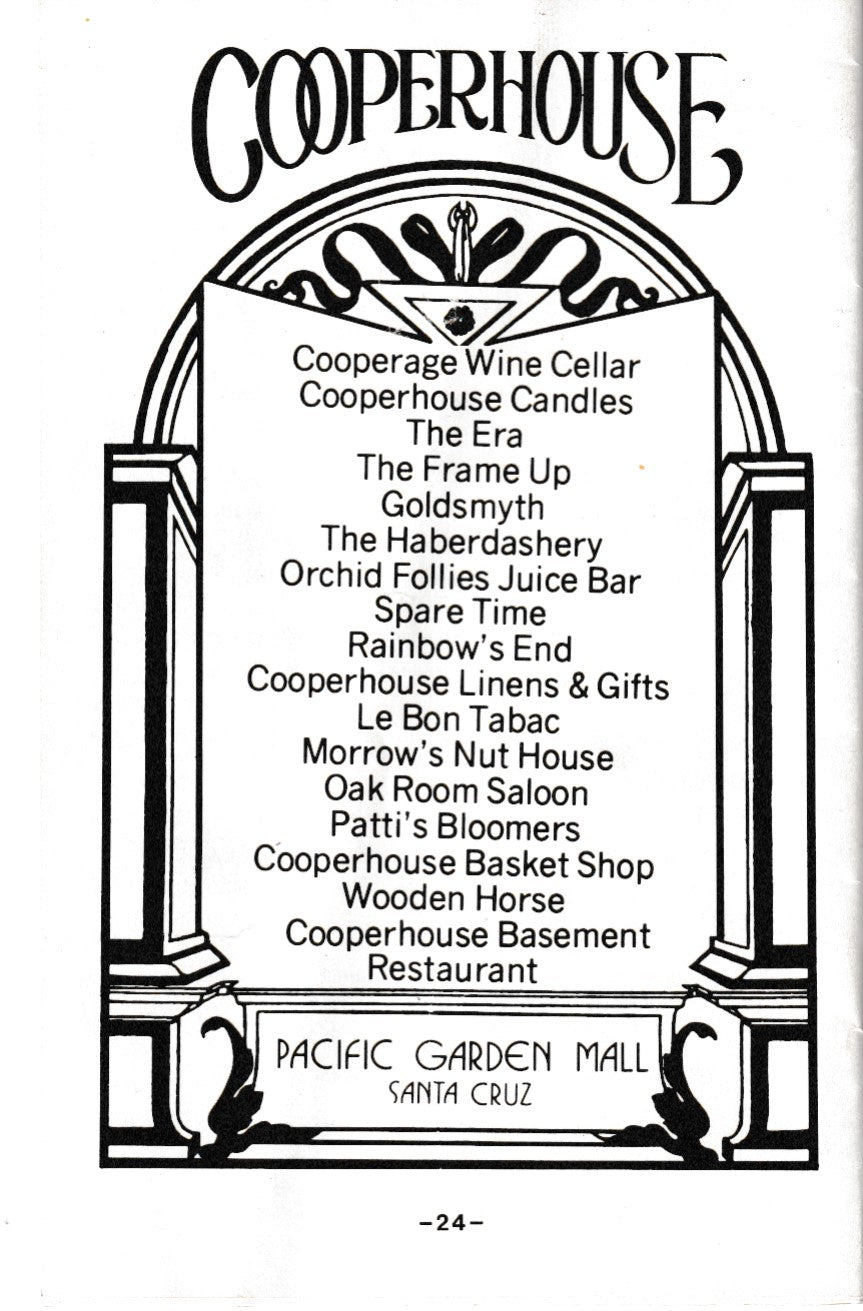 Program for 4th Annual SANTA CRUZ Poetry Festival (1976)