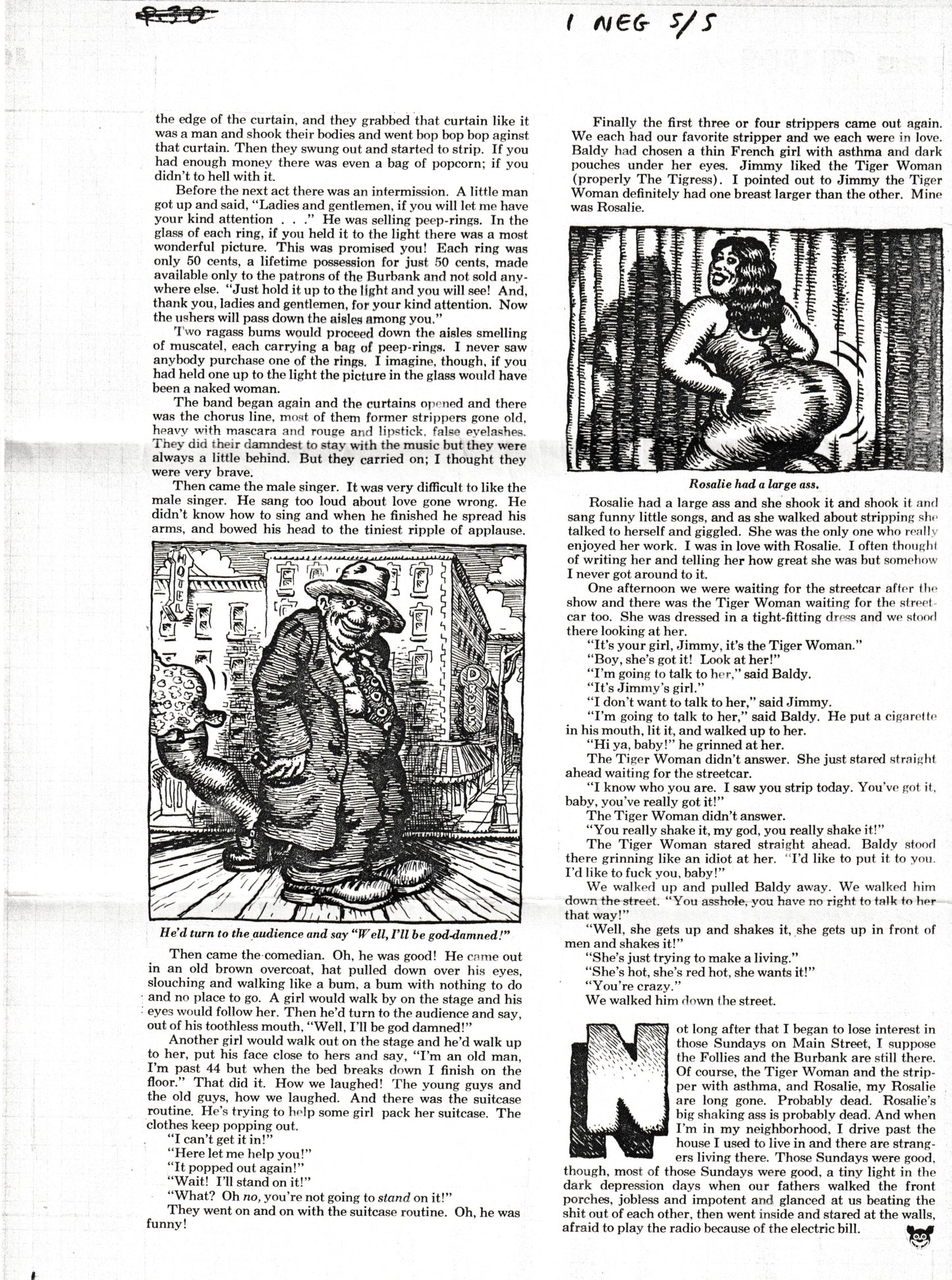 Signed Issue of Arcade 3 with a Bukowski Short-Story Illustrated by R. Crumb