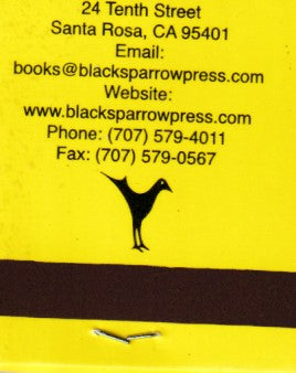 Three Black Sparrow Matchbook Poems by Charles Bukowski