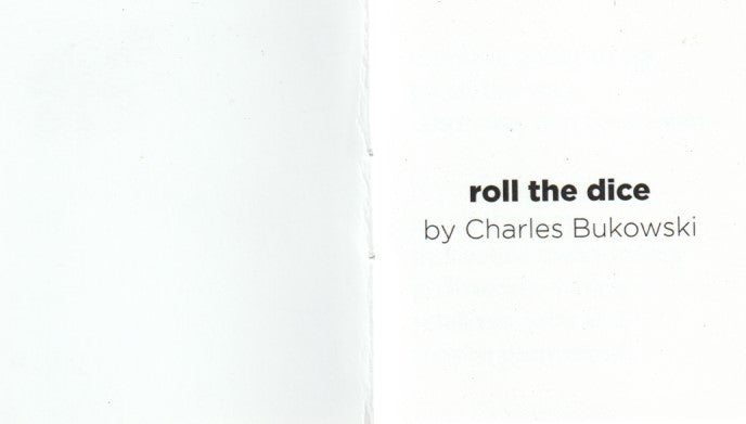 Miniature Chapbook for Roll the Dice (2017)