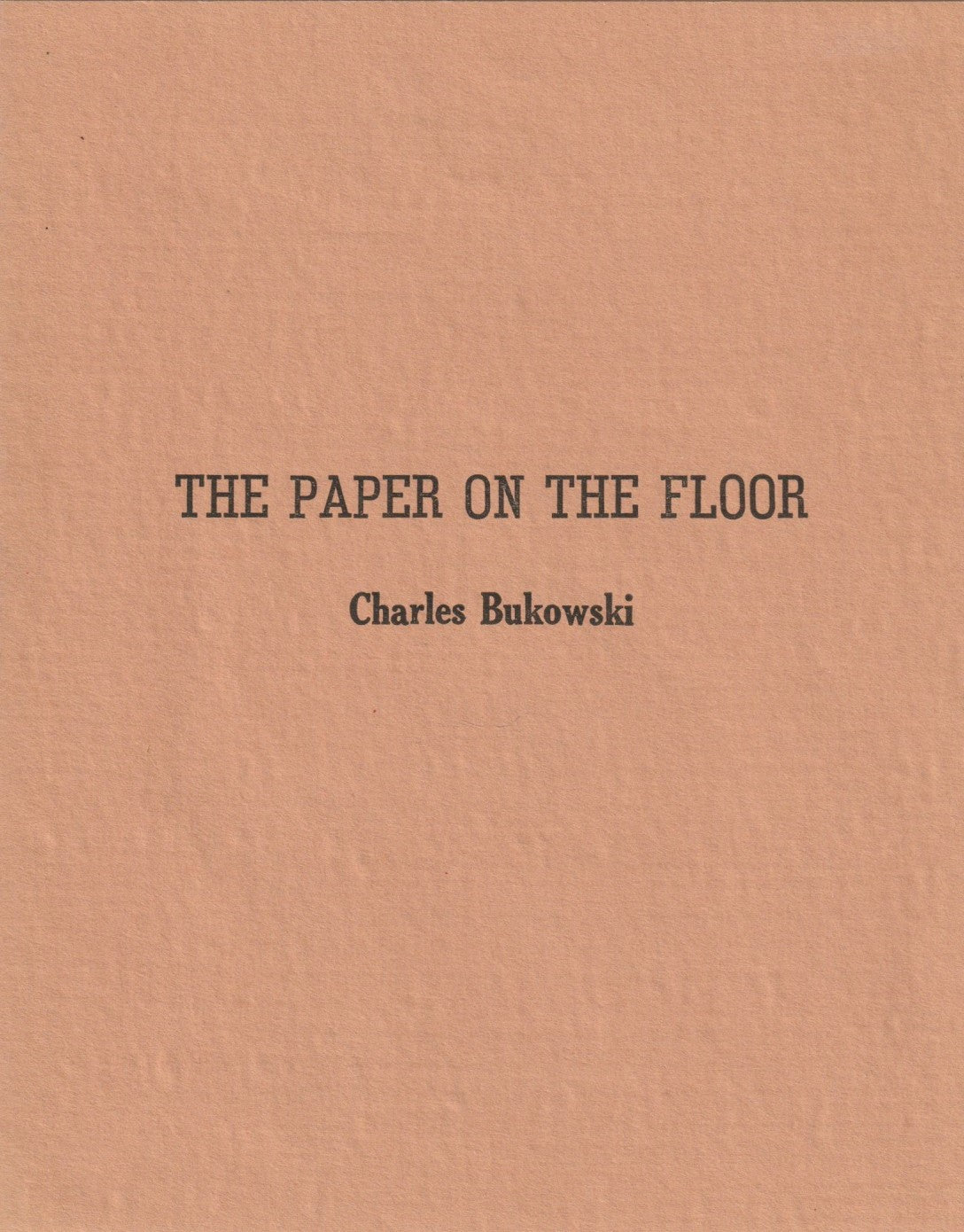 Coffin 1 – Signed Letter and Portfilio Featuring Charles Bukowski’s First Standalone Work