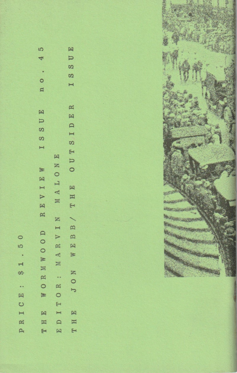 Charles Bukowski Remembers Jon Webb in Special Wormwood Review Issue
