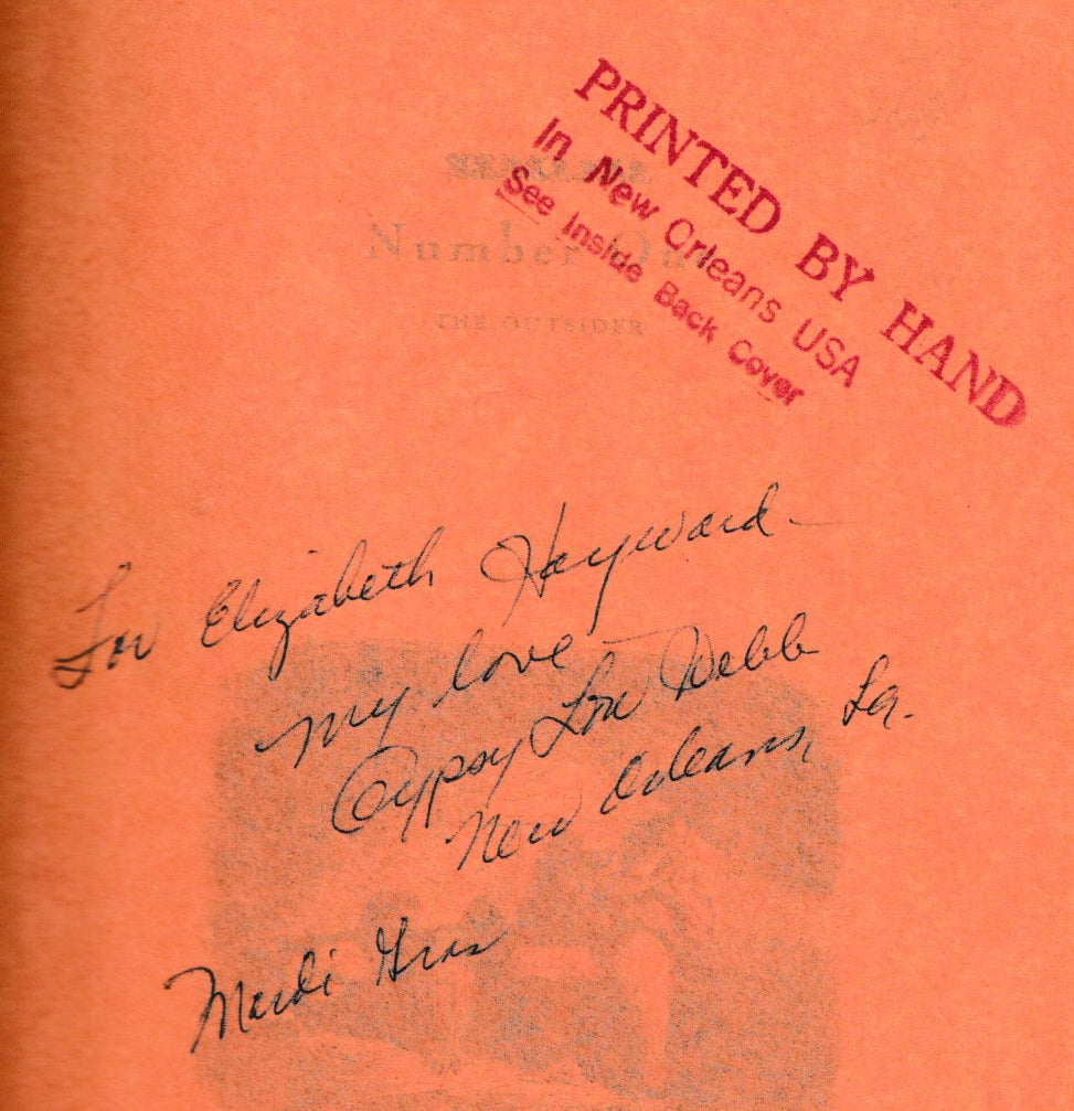 The Outsider #1: Inscribed by Louise Webb with Custom Box