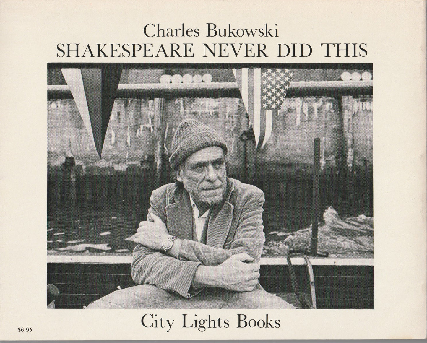 Signed by Bukoski with Book Description Signed by Ferlinghetti: Shakespeare Never Did This (1979)