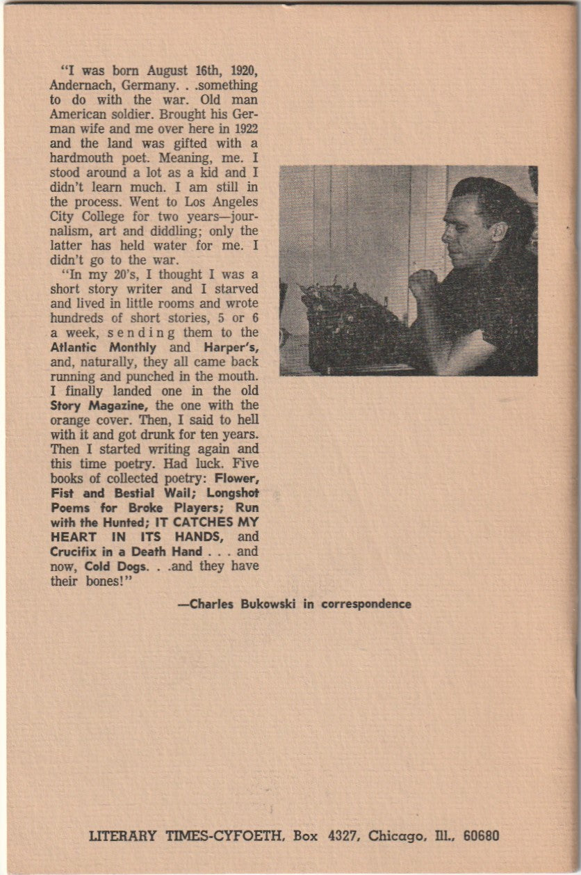 Cold Dogs in the Courtyard – Signed Twice by Charles Bukowski with Drawings and Custom Box
