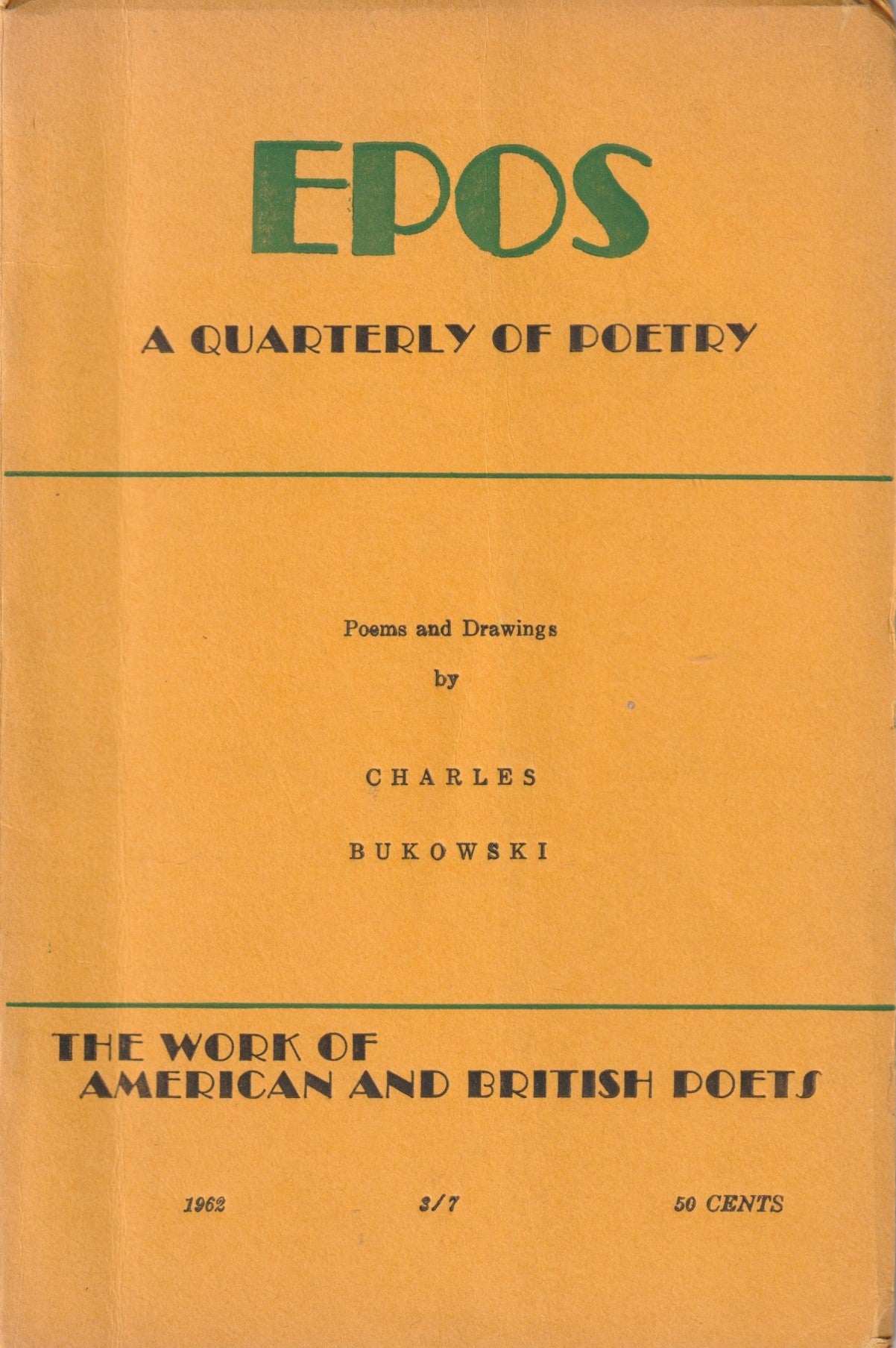 Inscribed with Original Drawing by Charles Bukowski: Poems and Drawings (1962)