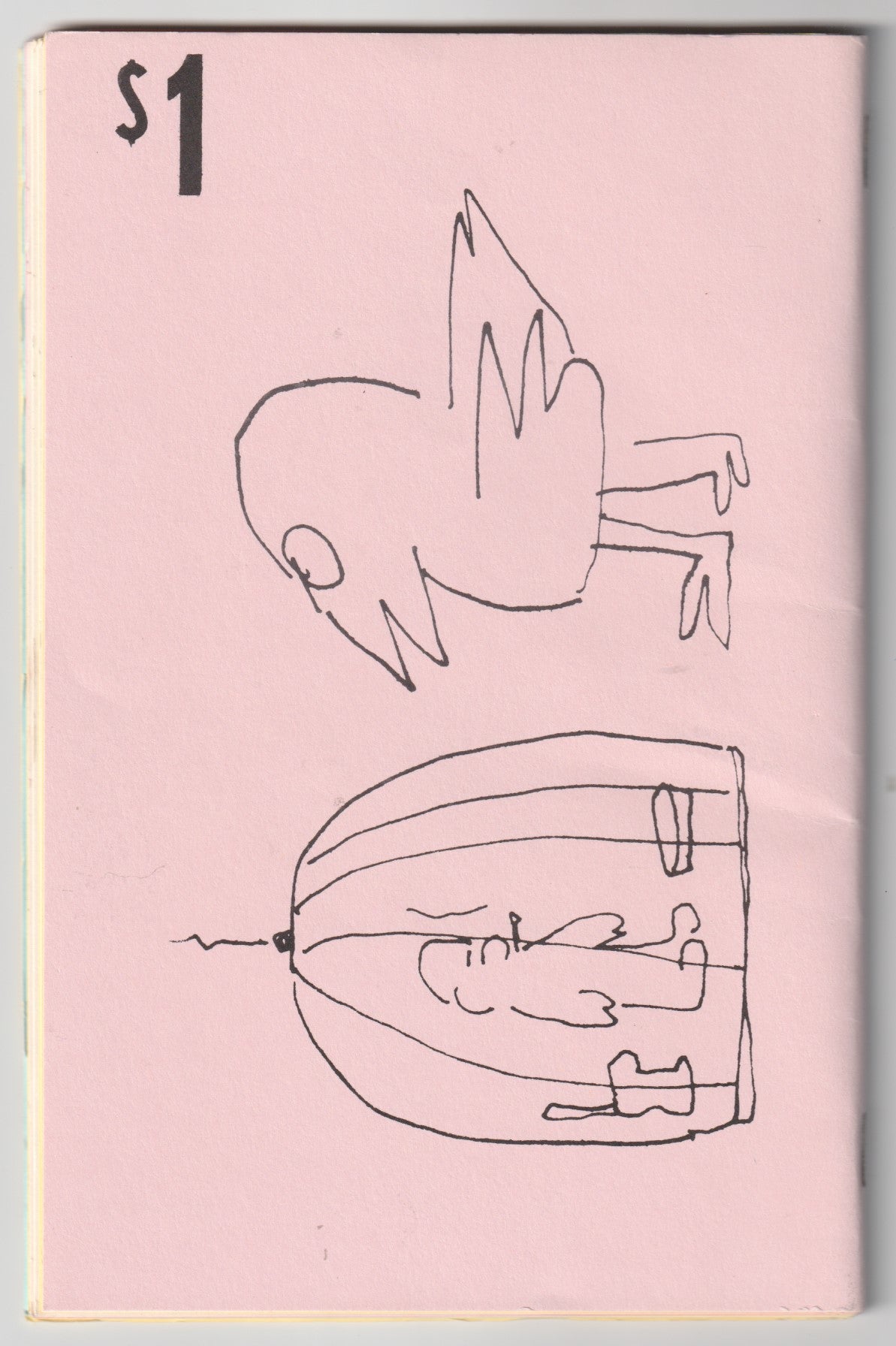 Confessions of a Man Insane Enough to Live with Beasts with Book Announcement: First Book of Prose by Charles Bukowski (1965)