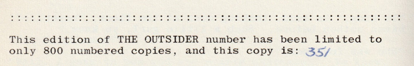 Signed by Charles Bukowski: Special Jon Webb Wormwood Review Issue