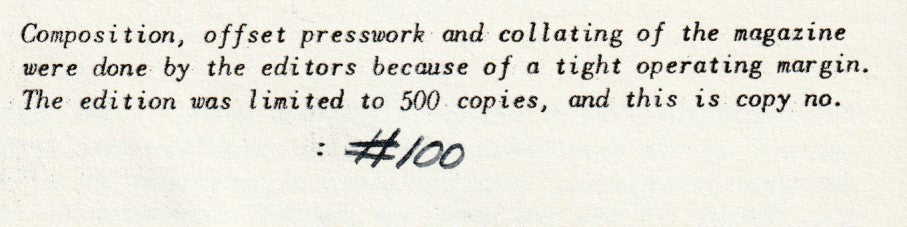 Wormwood Review 7 #100/700 -- Charles Bukowski’s First Appearance, Handsomely Decorated Copy (1962)