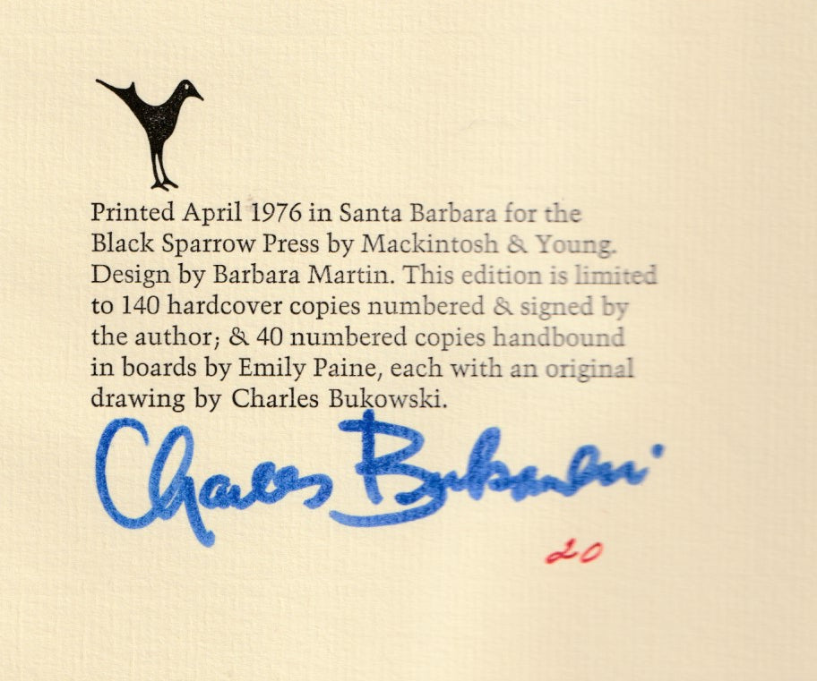 Scarlet: Signed, Limited (#20/140) by Charles Bukowski