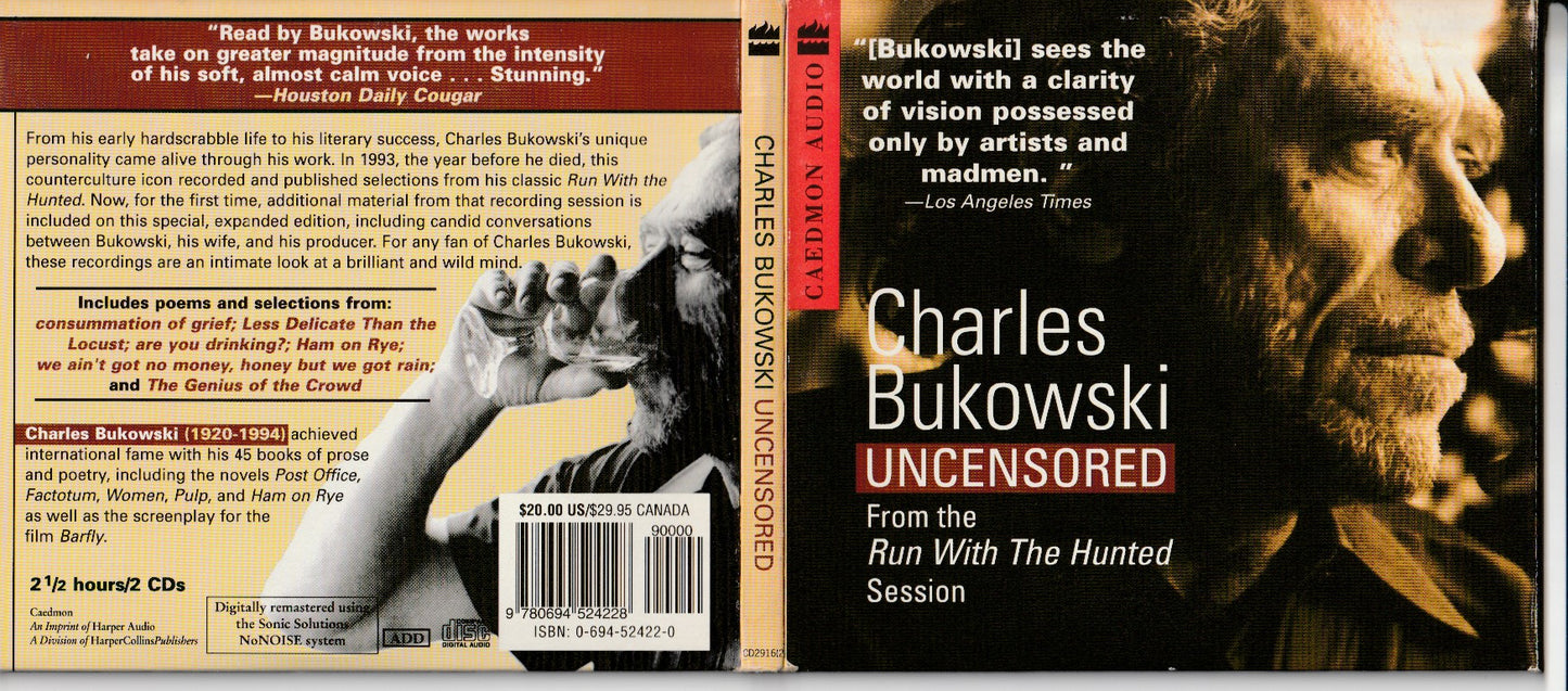 Charles Bukowski: The Run with the Hunted Sessions CD