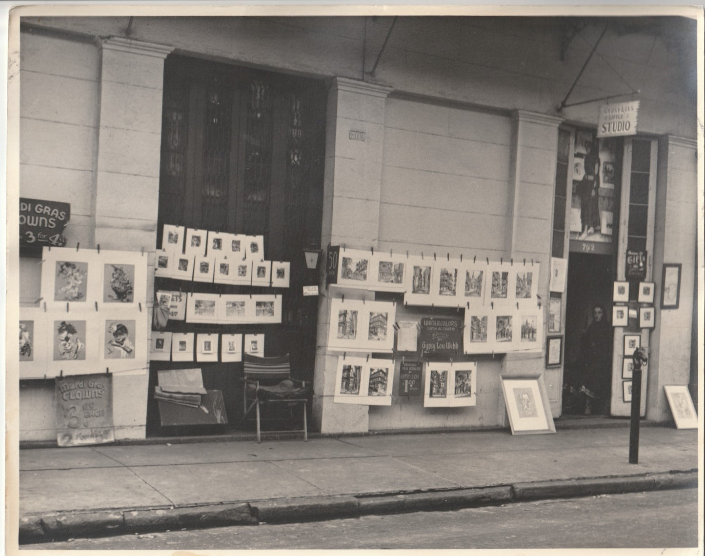 Original Vintage Photographs of Gypsy Lou Webb’s Studio