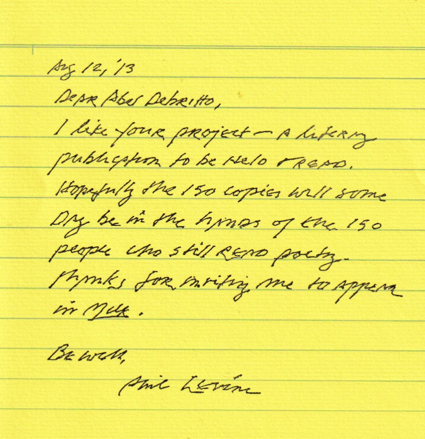 Milk Issue 3,4 Hardcover (1/50) Featuring the Final Poem Written by Charles Bukowski