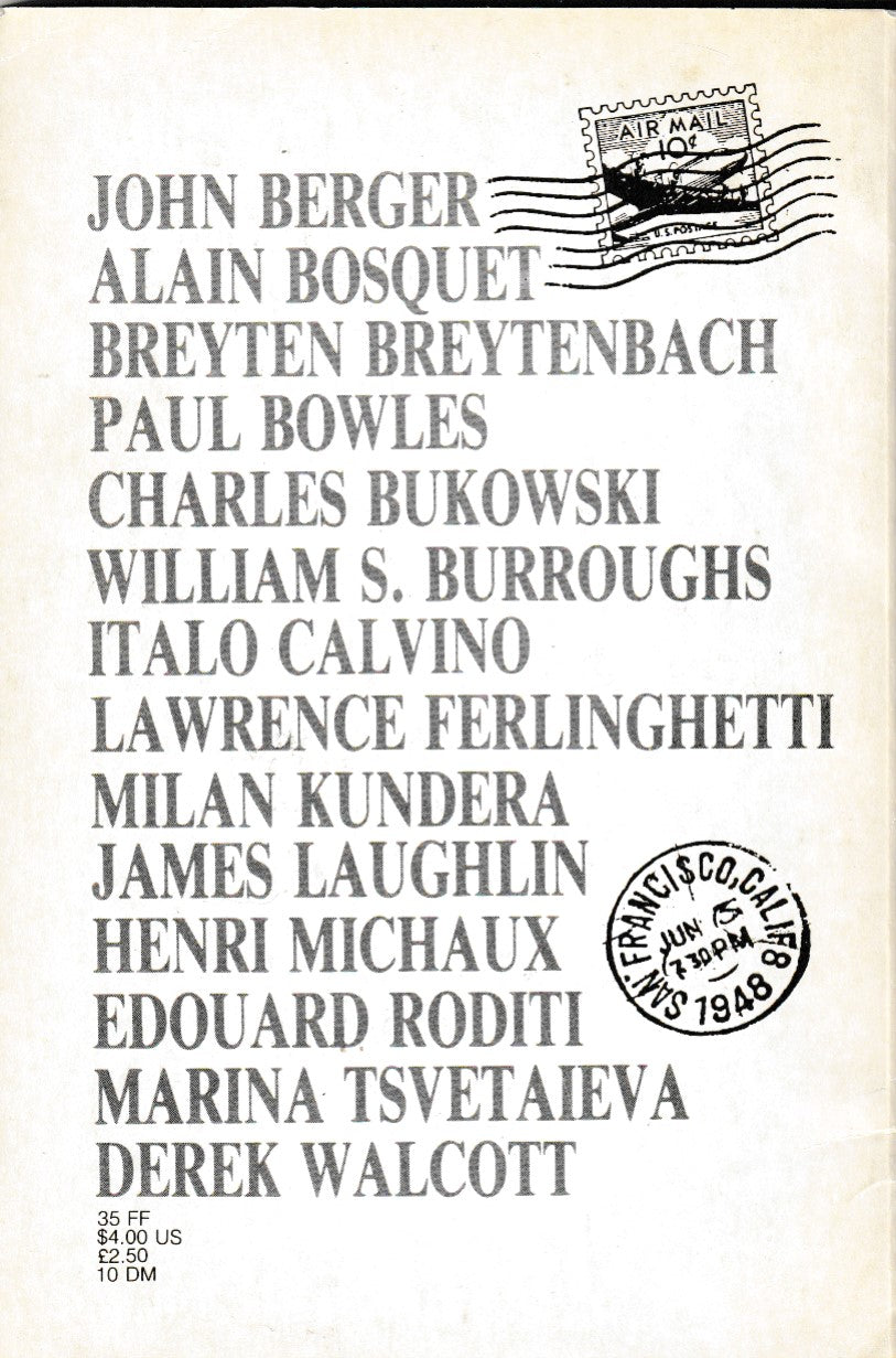 Frank Vol. 1, No. 4 – One Uncollected Poem and Drawing (1985)