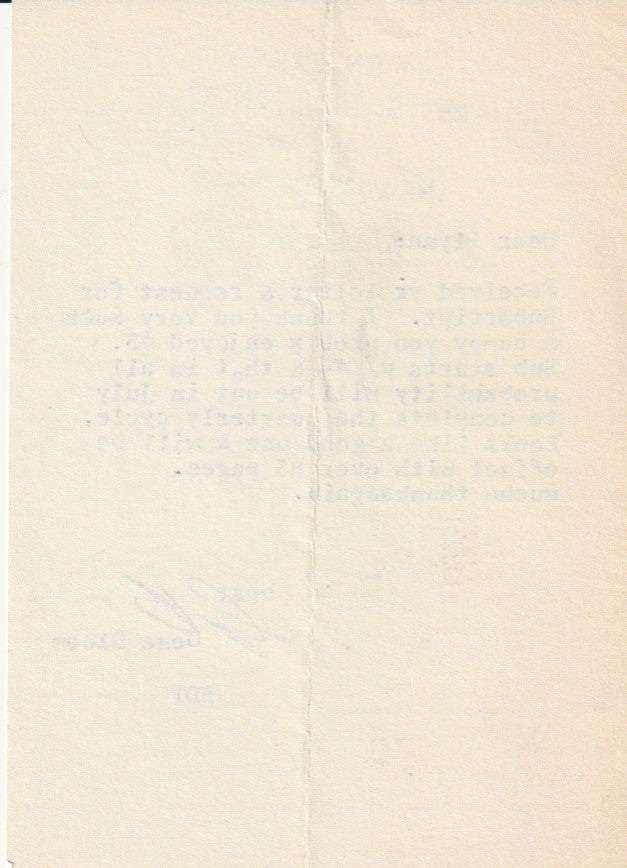 Entrails 4 -- One Uncollected Charles Bukowski Poem (1967)