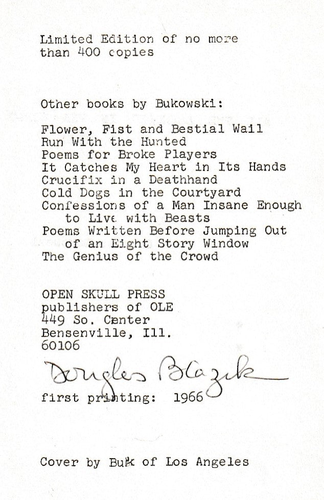 All the Assholes in the World and Mine – Sign by Doug Blazek (1966)