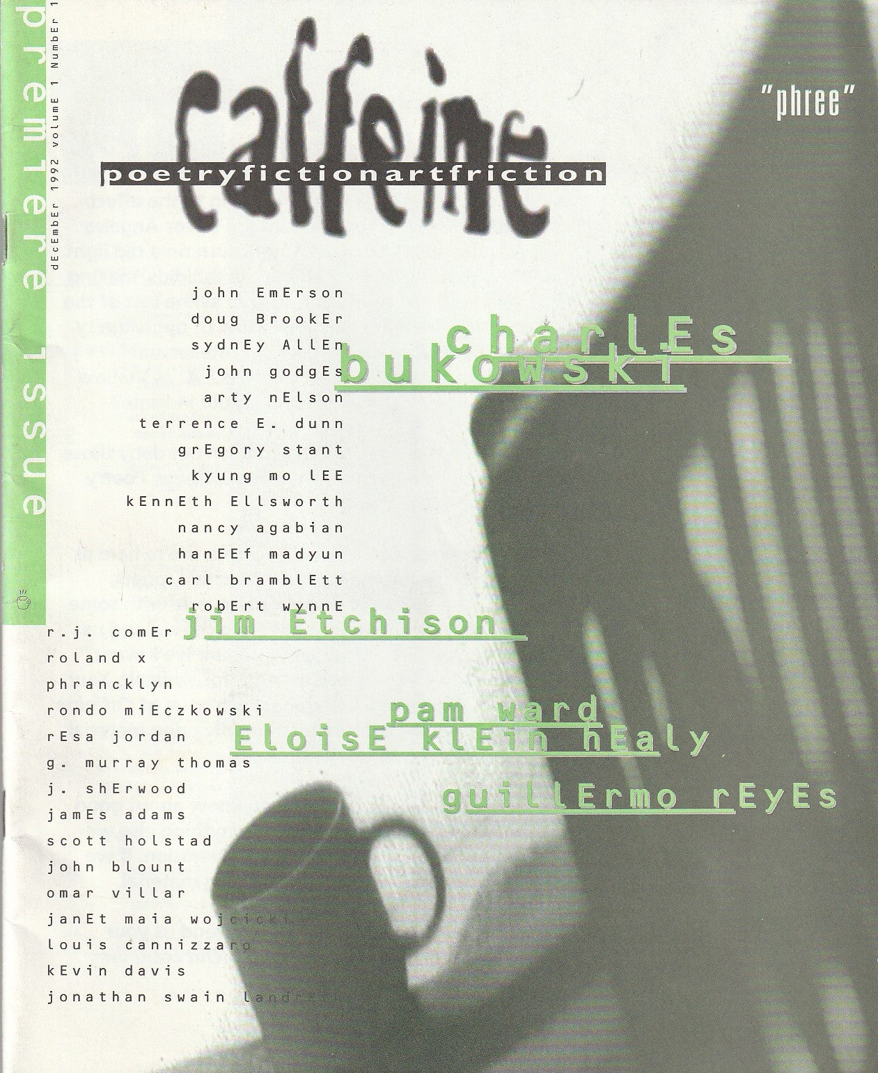Caffeine No. 1 – Two First Appearance Charles Bukowski Poems (1992)