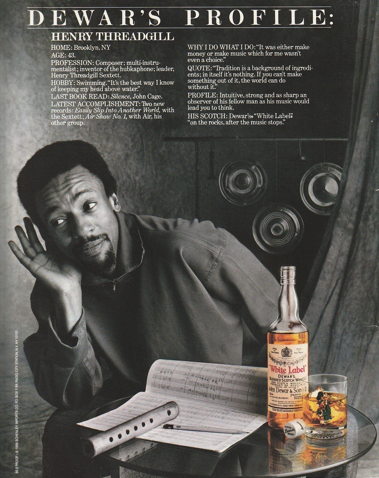 November/December 1989 -- One First Appearance Charles Bukowski Poem