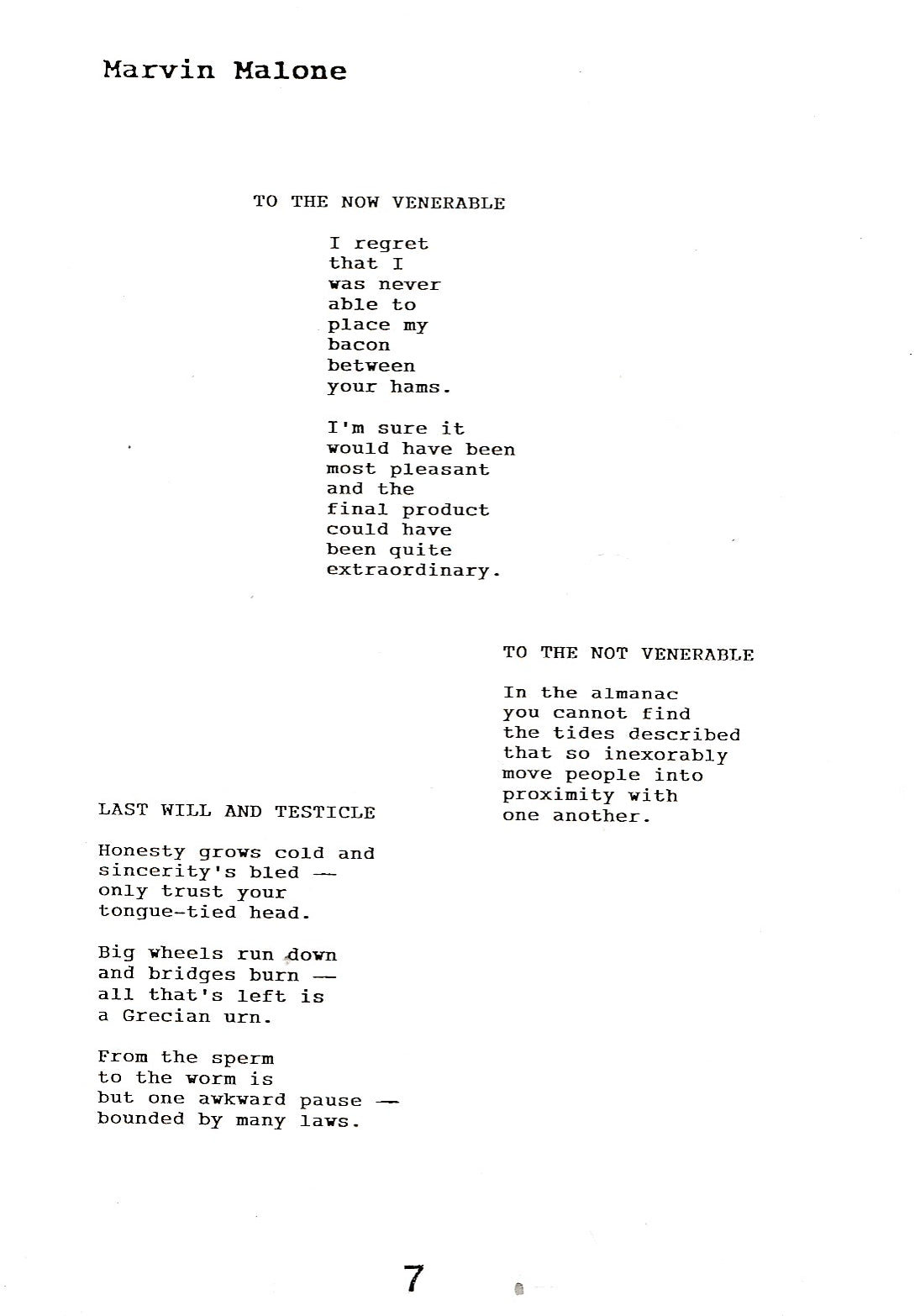 The Nihilistic Review, Vol. 1, No. 1 – One First Appearance Charles Bukowski Poem