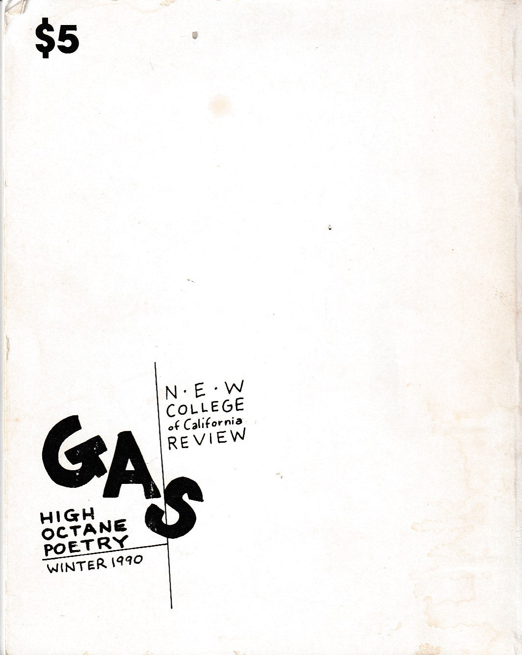 Gas Winter 1990 – Eight Charles Bukowski Poems, Two Uncollected