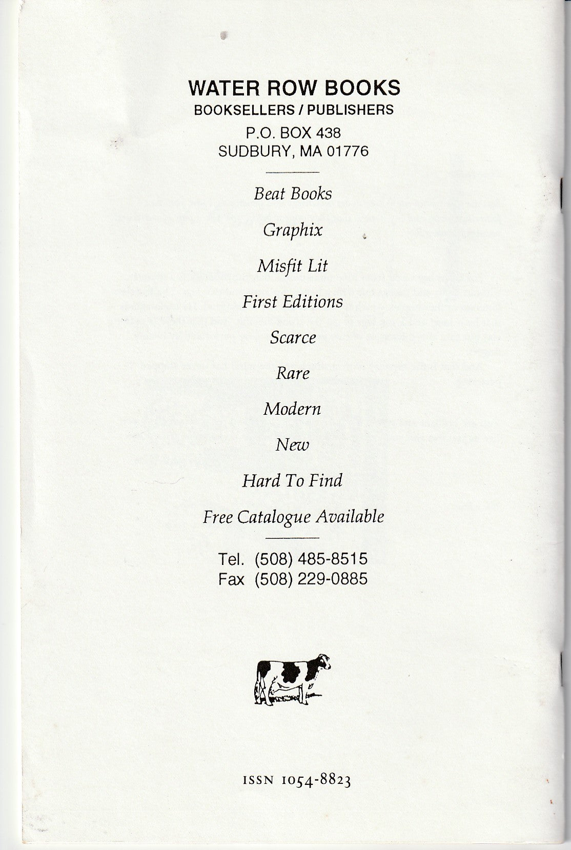 World Letter No. 6 (1995) – Two Charles Bukowski Poems, One Uncollected