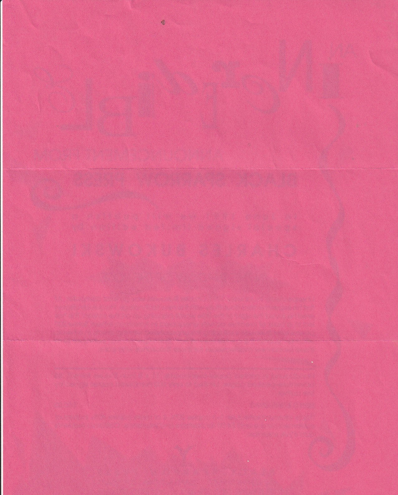 In the Shadow of the Rose -- Signed by Charles Bukowski  (#295/750) w/Prospectus