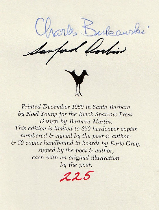 A Bibliography of Charles Bukowski – Signed #225/350