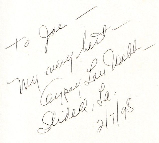 Signed by Gypsy Lou Webb: Hank: The Life of Charles Bukowski (1991)