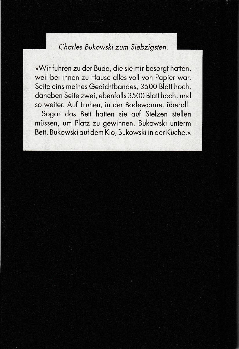 Signed by Charles Bukowski: Einmal New Orleans Und Zuruck