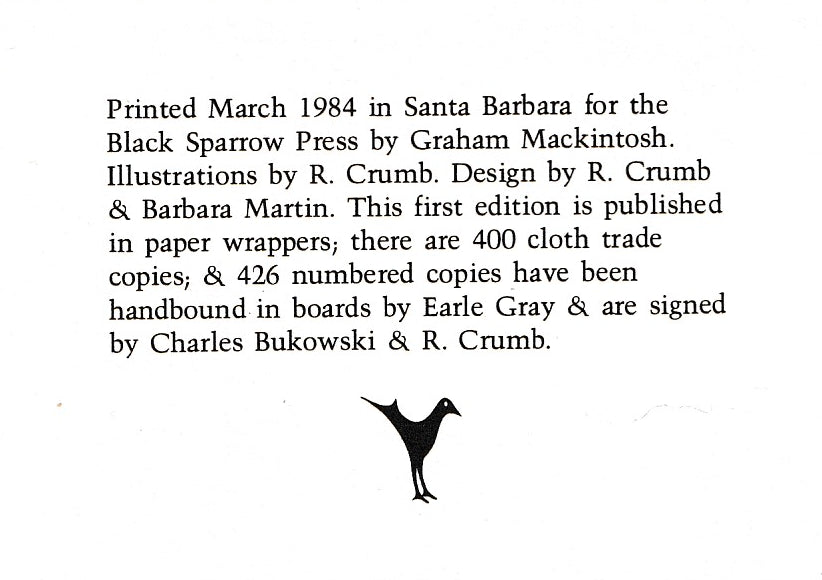 First Edition, Hardcover (1/400): There’s No Business by Charles Bukowski and Robert Crumb