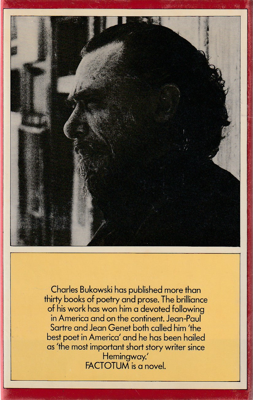 Factotum: Hardcover, First UK Edition by Charles Bukowski