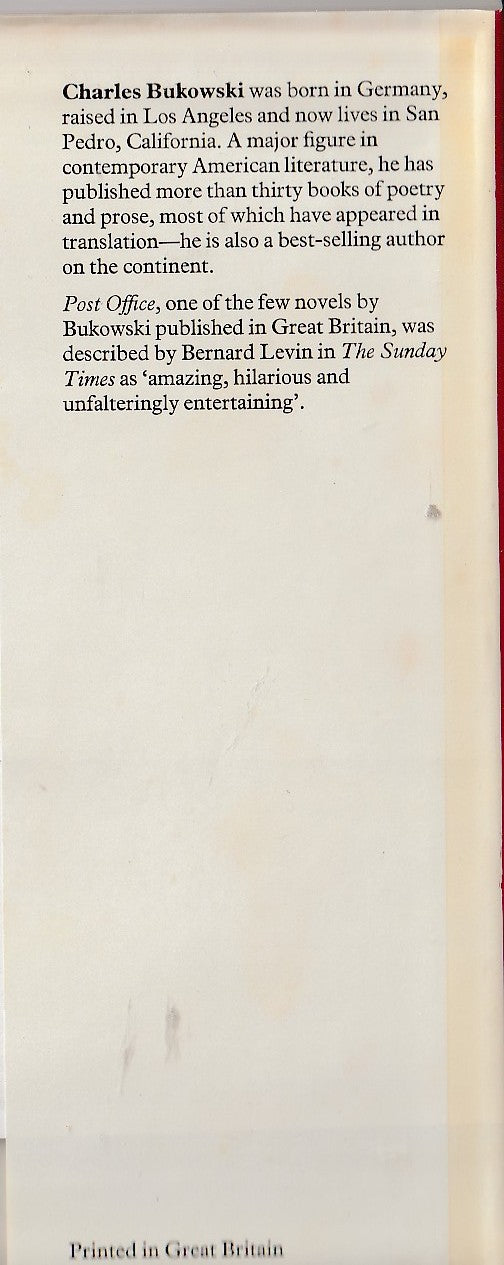 Factotum: Hardcover, First UK Edition by Charles Bukowski