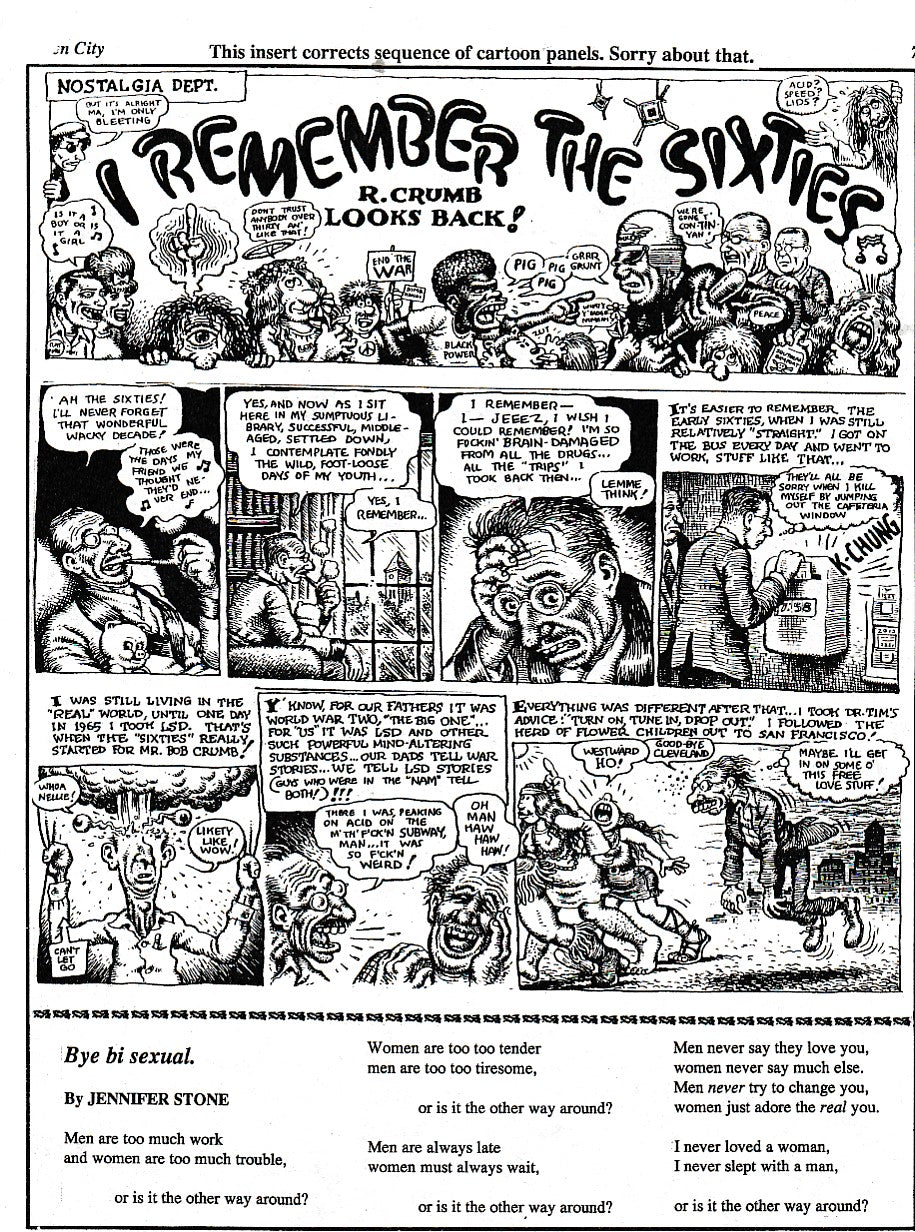 Open City 35th Anniversary: Bukowski, Crumb, Wavy Gravy, Leary, Ginsberg and More
