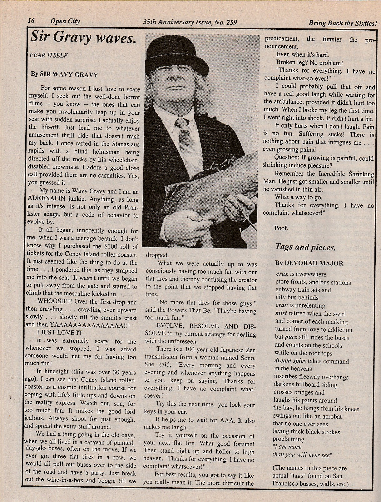 Open City 35th Anniversary: Bukowski, Crumb, Wavy Gravy, Leary, Ginsberg and More