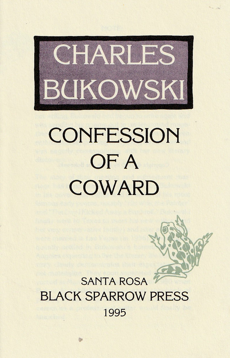 Confessions of a Coward: Uncollected Short Story by Charles Bukowski (1956)